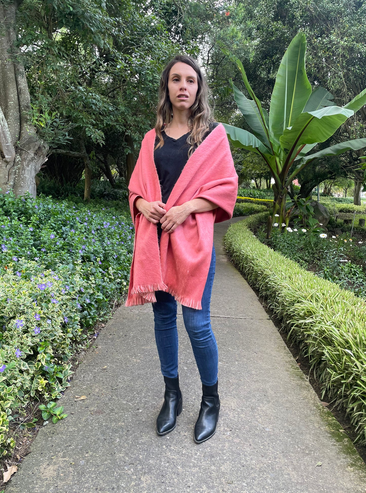 pretty alpaca style shawl
