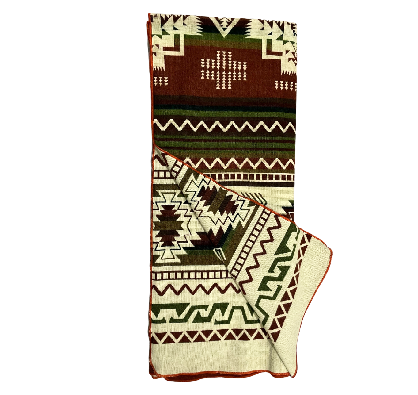Rustic Artisan Ecuadorian Double-Sided Alpaca Fiber Blanket