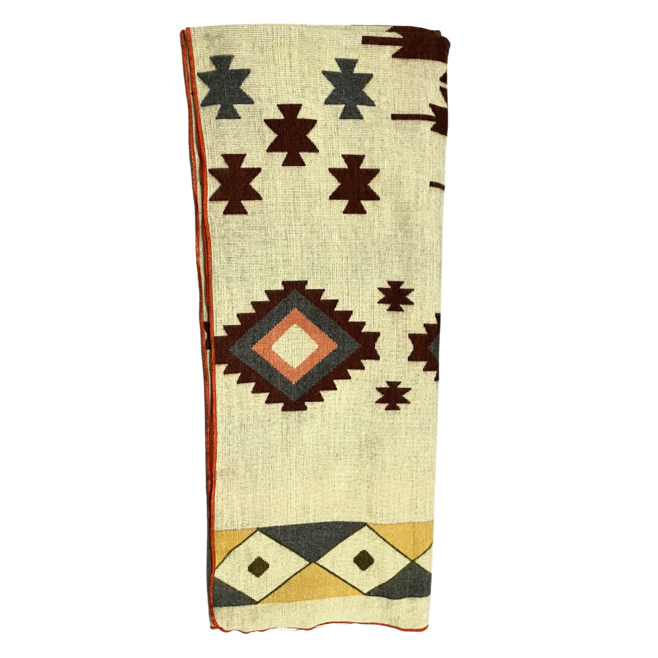 Unique Boho Western Print Reversible Alpaca Blanket