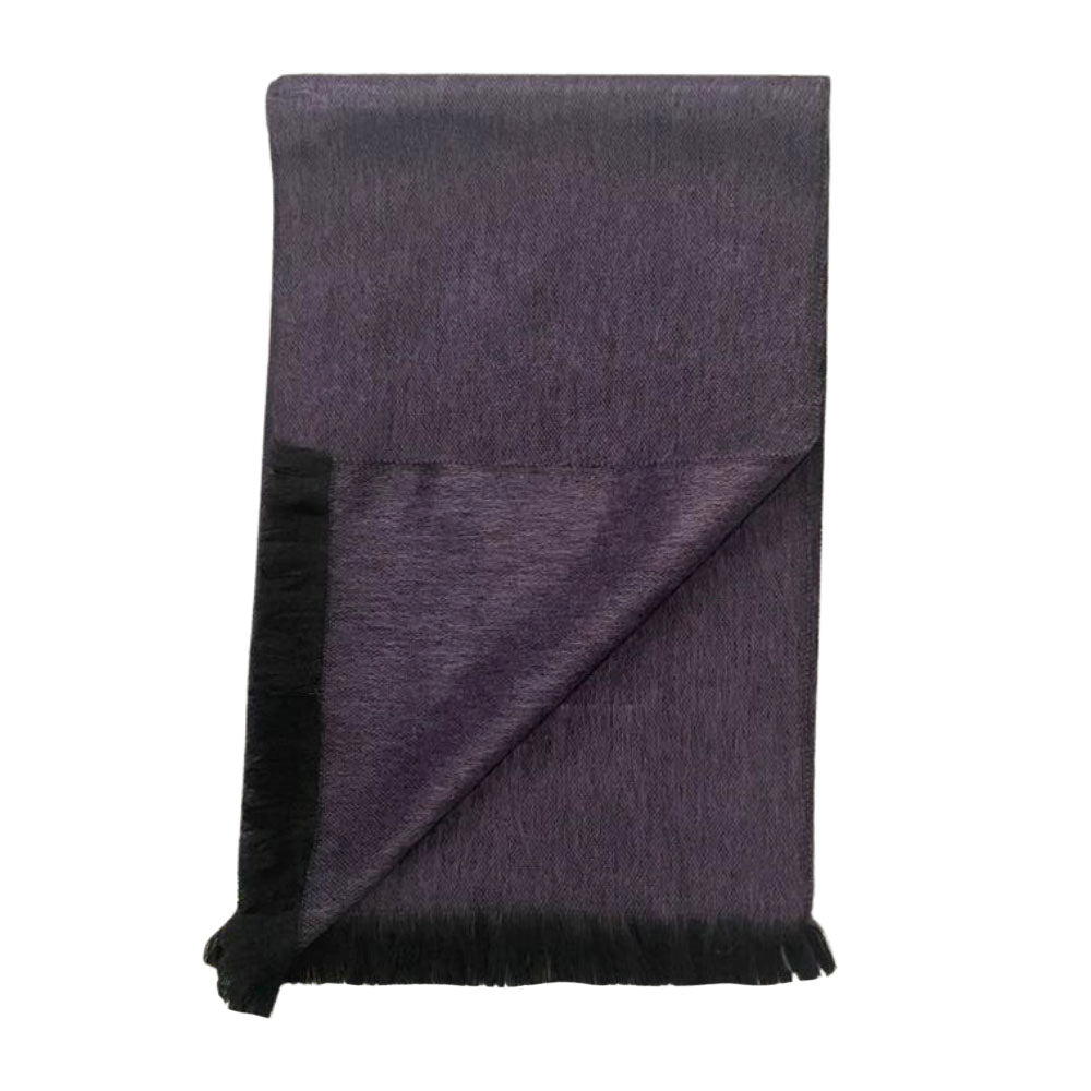 purple alpaca scarf