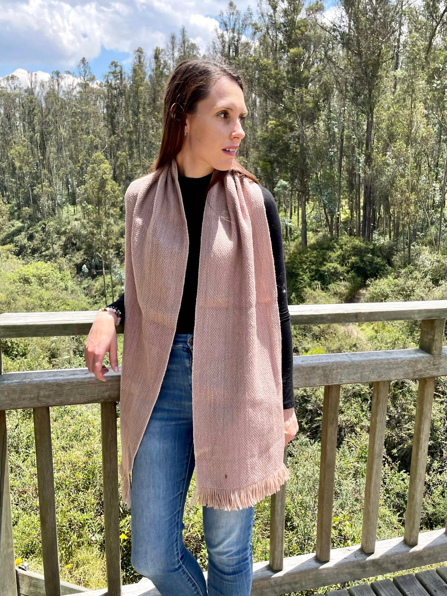 weaved wool scarf