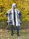 Artisan Boho Alpaca Fiber Pullover Poncho
