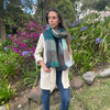 Cozy Luxurious Artisan Patchwork Alpaca Fiber Scarf