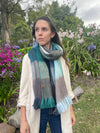 Cozy Luxurious Artisan Patchwork Alpaca Fiber Scarf