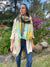 Cozy Colorful Patchwork Alpaca Wool Scarf Fashion Accessories