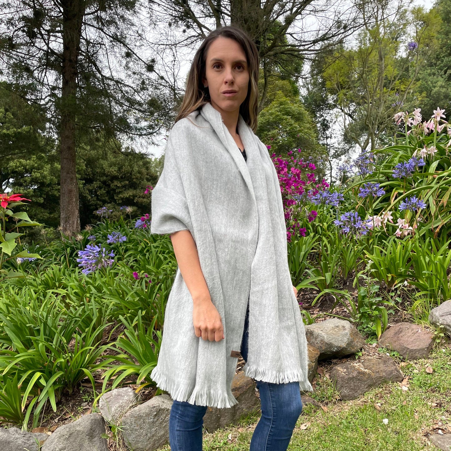 luxury alpaca wool shawl