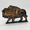 laser cut handmade wool buffalo