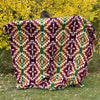 Tribal Soft Reversible Alpaca Wool Blanket Ethic Western Decor