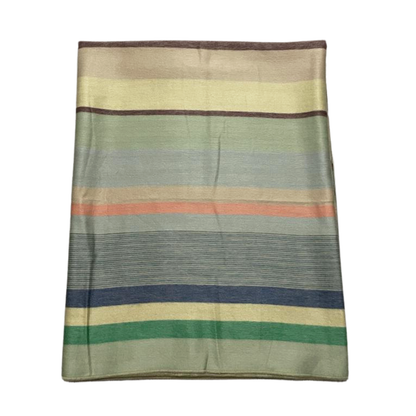 Soft Snuggly Classic Luxury Striped Alpaca Fiber Blanket