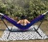 blue fringe hammock