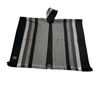 bohemian striped Ecuador alpaca poncho