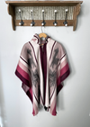 boho chic hooded alpaca wool poncho