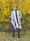 boho hippie alpaca wool poncho