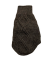 cable knit alpaca fiber wool dog sweater