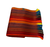 colorful alpaca scarf with fringe 