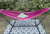 colorful boho pink hammock
