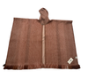 cozy button up double sided alpaca poncho