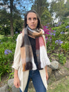 cozy chic tartan alpaca scarf
