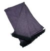 purple fringe alpaca shawl
