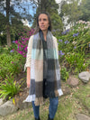 cozy soft alpaca wool scarf with fringe
