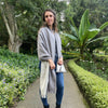 elegant cozy alpaca fiber shawl