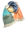 herringbone alpaca fiber shawl
