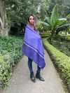 large and cozy pretty purple shawl