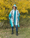 lightweight packable alpaca poncho
