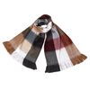 luxurious color block alpaca wool scarves