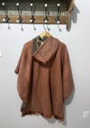 natural tone soft alpaca poncho