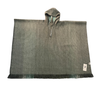 pullover reversible grey alpaca fiber poncho
