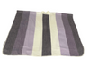 purple striped alpaca fur poncho