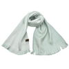reversible alpaca scarf with fringe