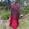 Cozy Luxurious Red Alpaca Wool Throw 