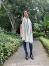 soft cozy alpaca two toned shawl