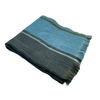 striped alpaca fur scarf