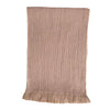 pink wool knitted scarf