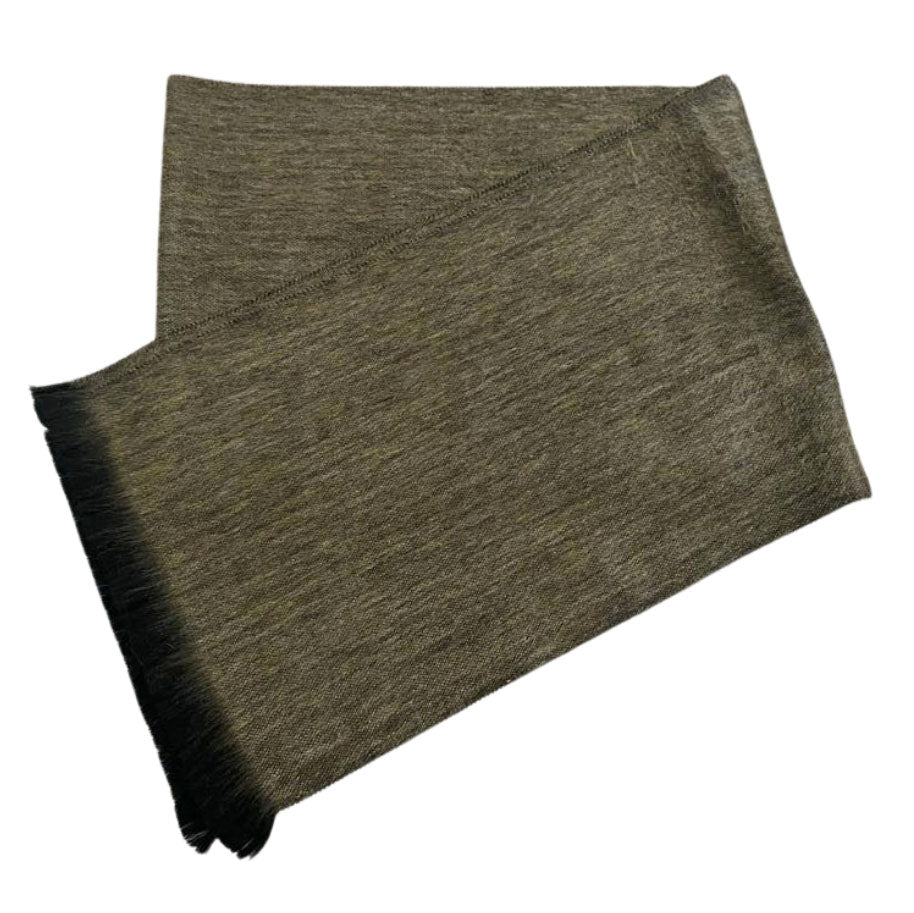 brown alpaca wool scarf