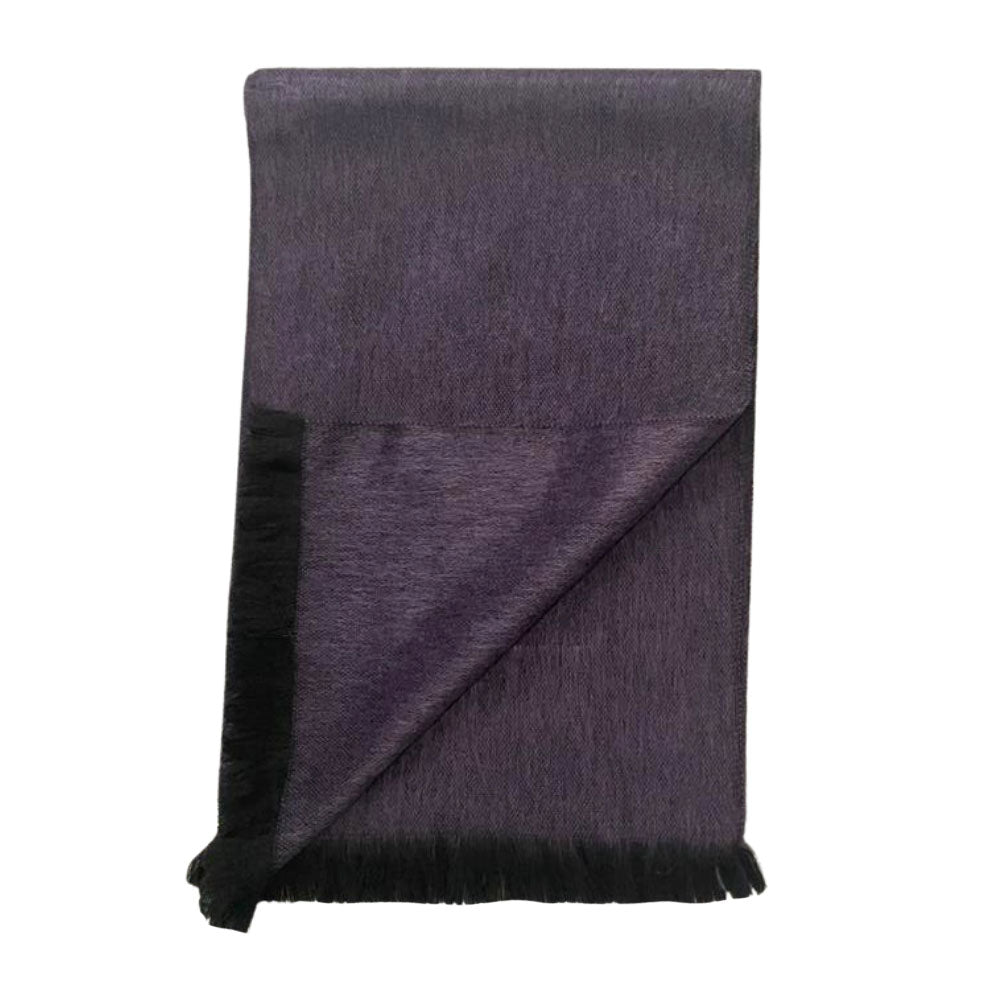 purple alpaca scarf