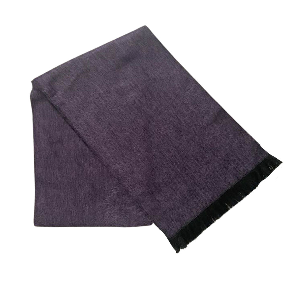 purple alpaca scarf