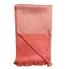 Soft Elegant Pink Reversible Alpaca Wool Fashion Shawl