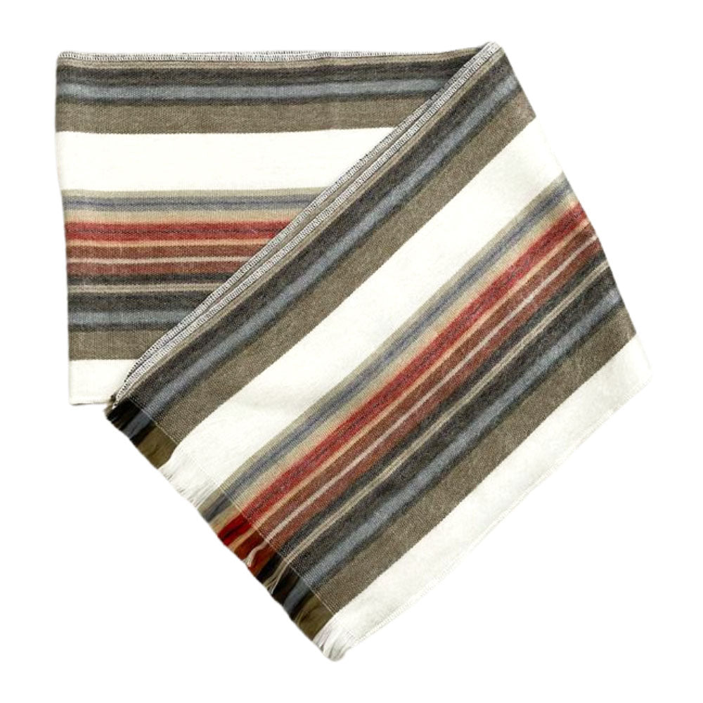 striped alpaca wool scarf