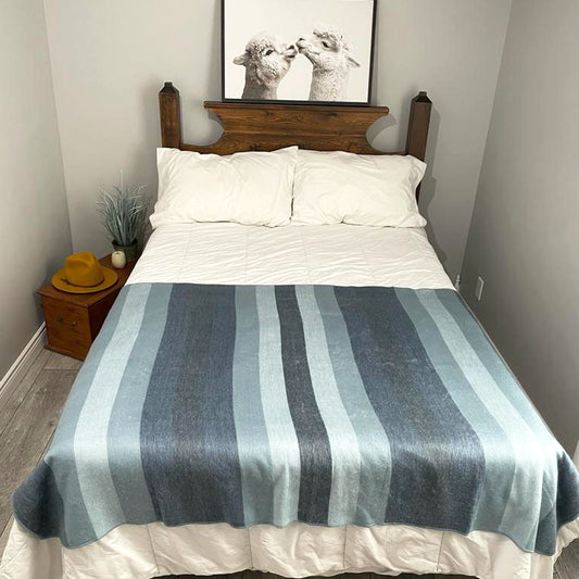 cozy alpaca wool throw 