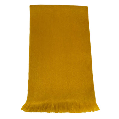 Luxury Chic Mustard Yellow Alpaca Fiber Scarf Alpaca Accessories