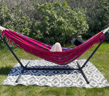 Colorful Boho Fringe Hammock Garden Backyard Accessories