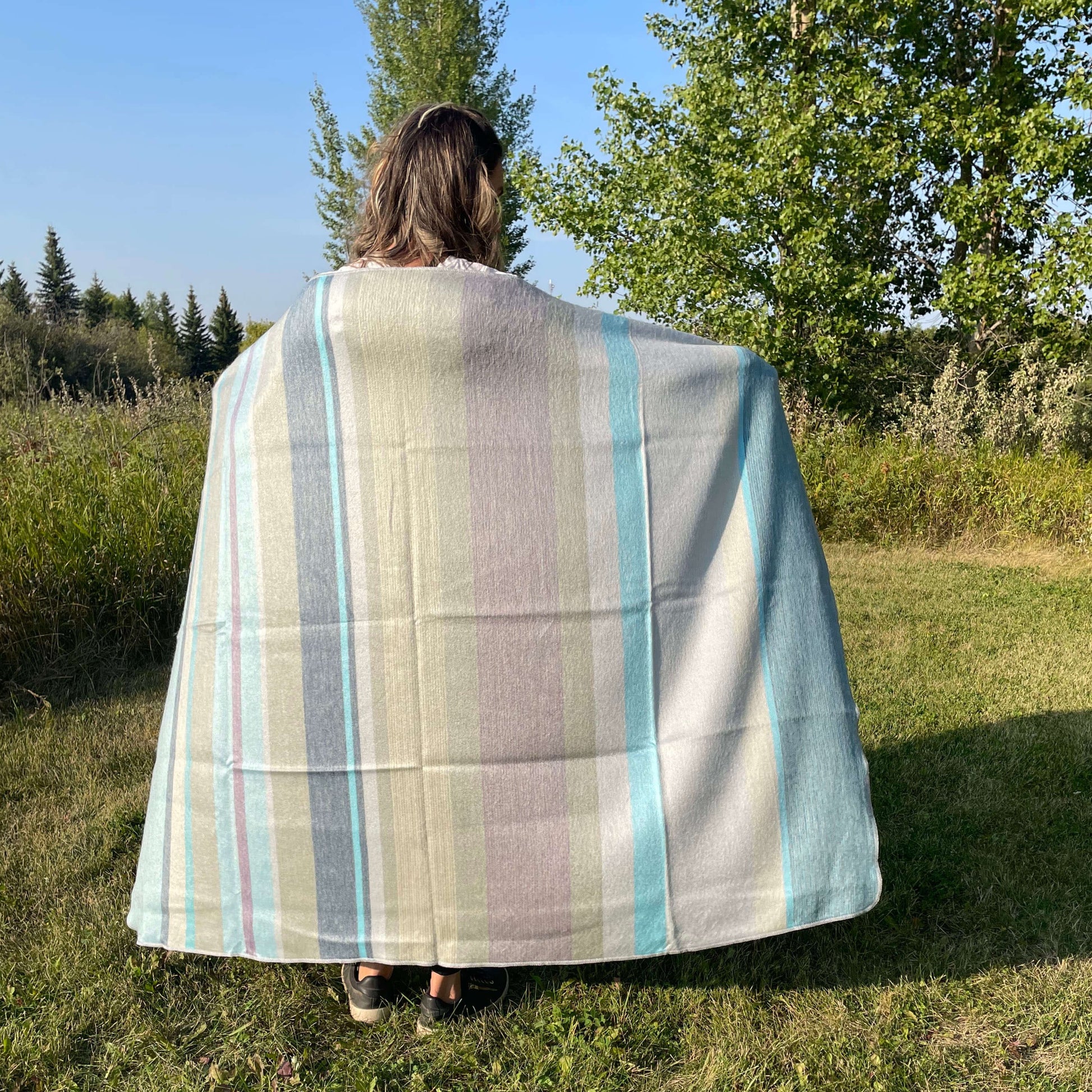 cozy alpaca wool throw