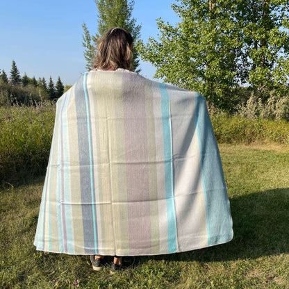 cozy alpaca wool throw