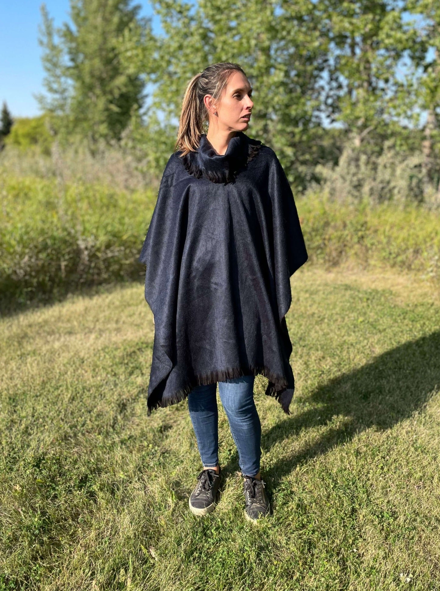 luxury pullover alpaca poncho