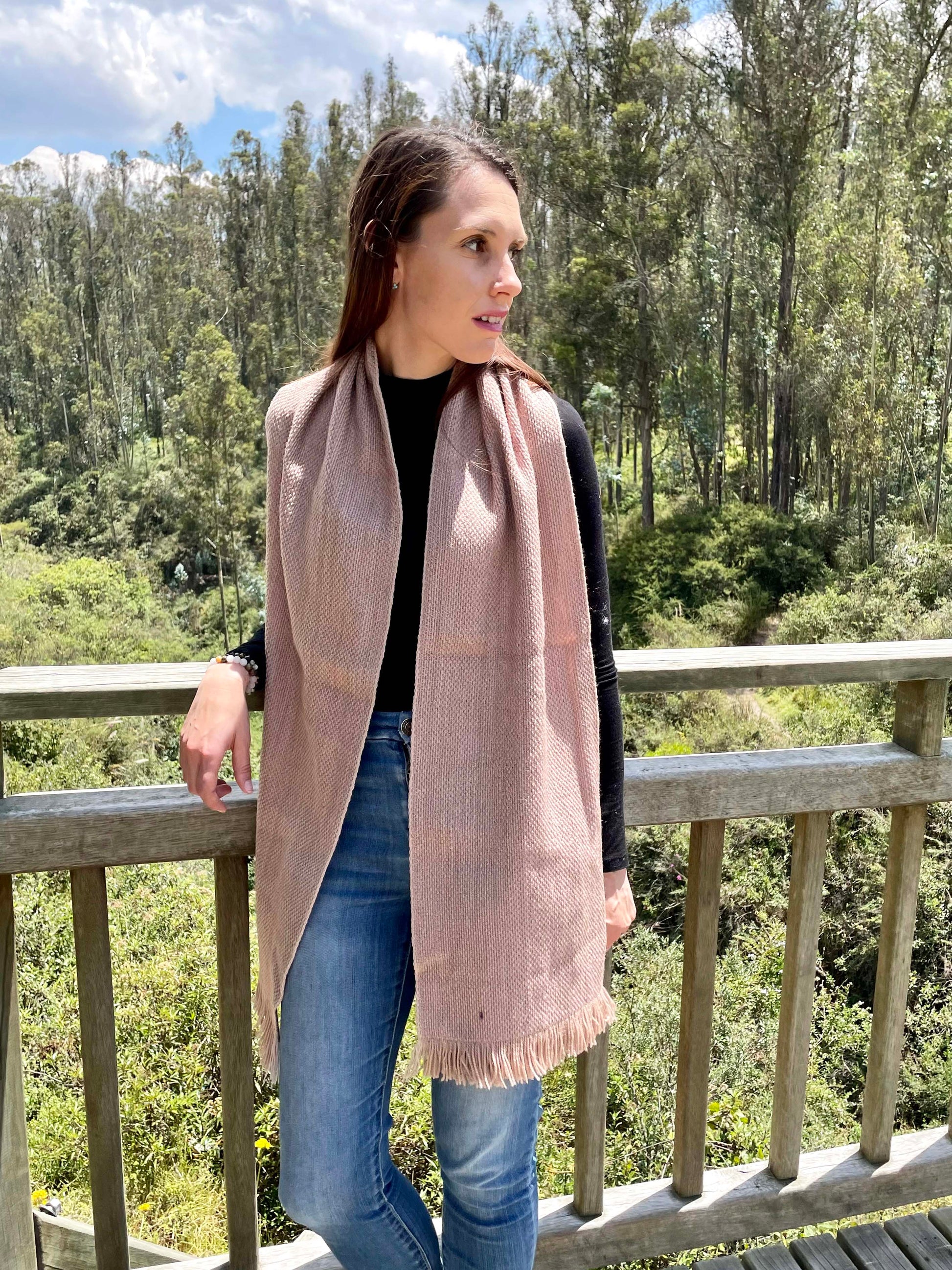 weaved wool scarf