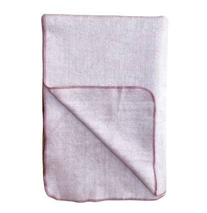 Elegant Pretty Pink Ecuadorian Alpaca Fiber Blanket